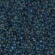 Miyuki rocailles kralen 11/0 - Blue lined dark aqua ab 11-347